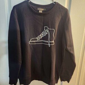French Connection Sneaker Embroidered Sweatshirt Size Medium